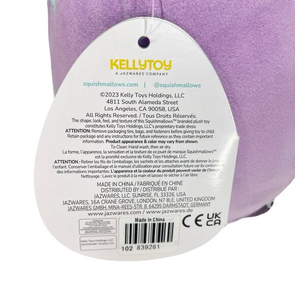 NWT Squishmallow LEXIS the Winking Panda 8" inch Stuffed Animal Rainbow Belly - Picture 4 of 7